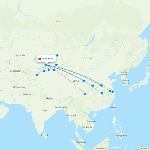 Map of Yining