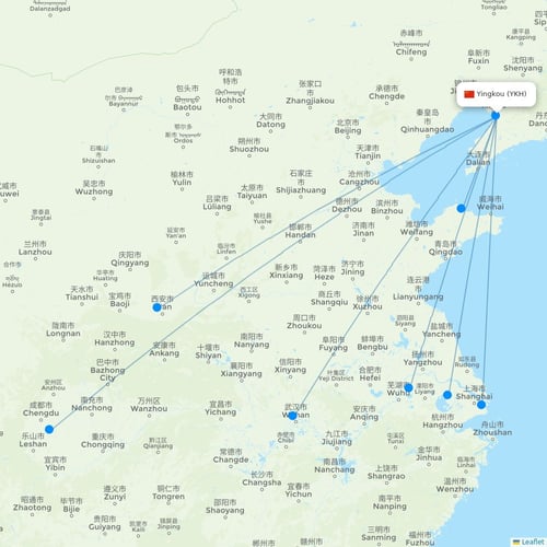 Map of Yingkou