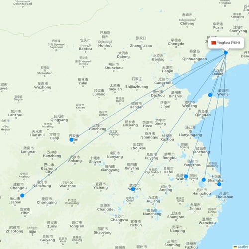 Map of Yingkou