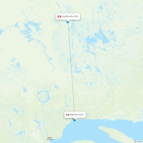 Map of Schefferville