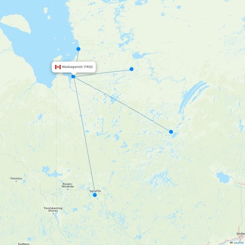 Map of Waskaganish