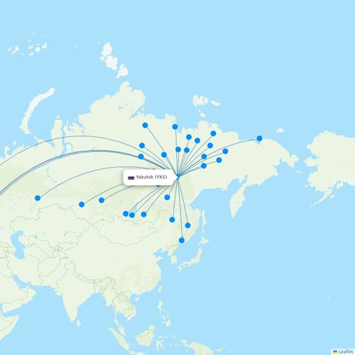 Map of Yakutsk