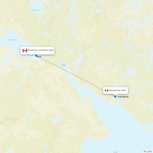 Map of Whati/Lac La Martre