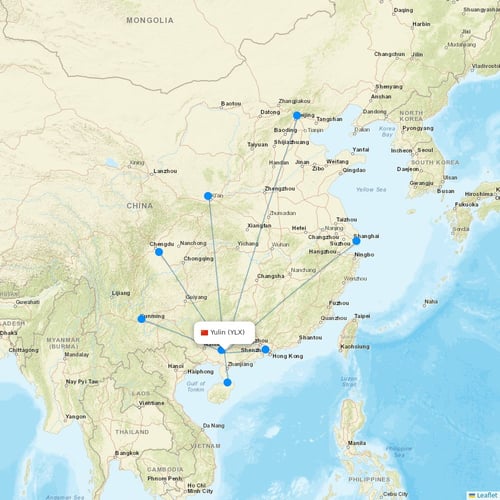 Map of Yulin