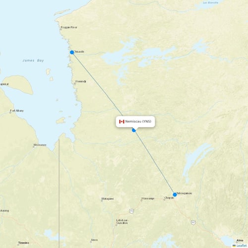 Map of Nemiscau