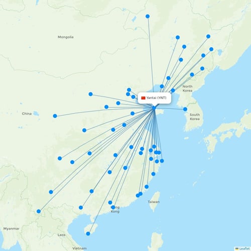 Map of Yantai