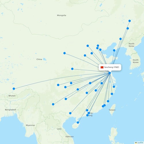 Map of Yancheng