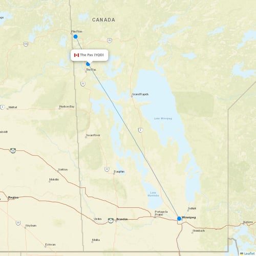 Map of The Pas