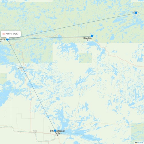 Map of Kenora