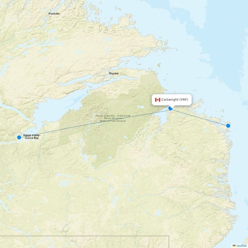 Map of Cartwright