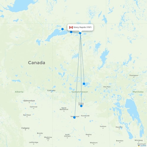 Map of Stony Rapids