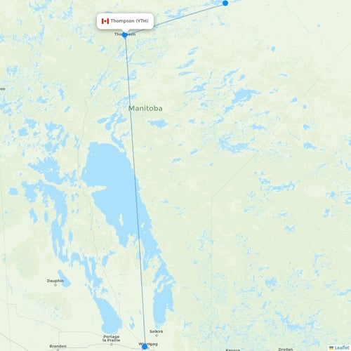 Map of Thompson