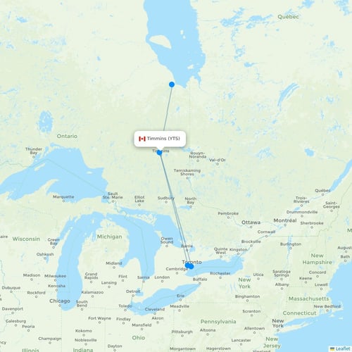 Map of Timmins