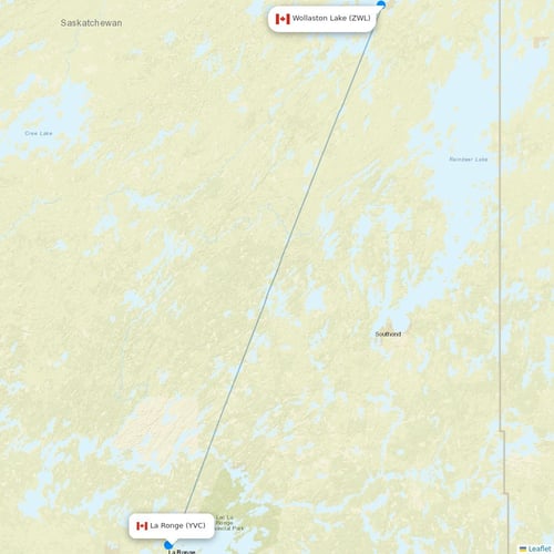 Map of La Ronge