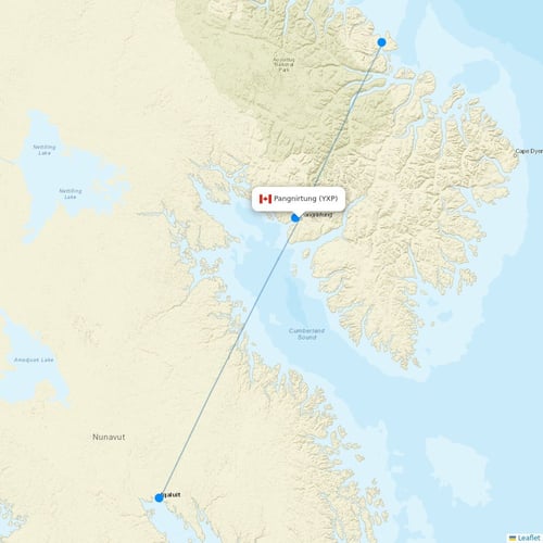 Map of Pangnirtung