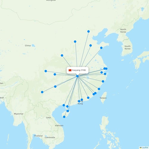 Map of Yueyang