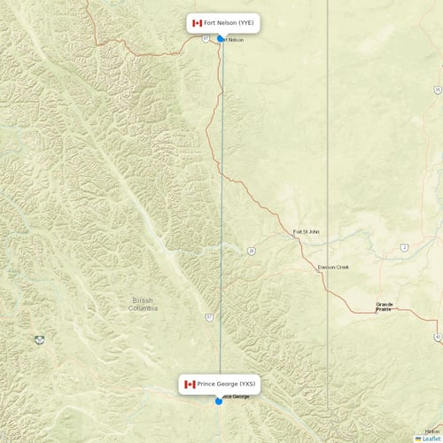 Map of Fort Nelson