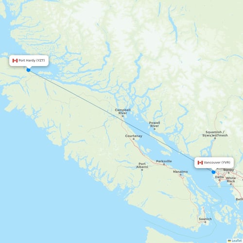Map of Port Hardy
