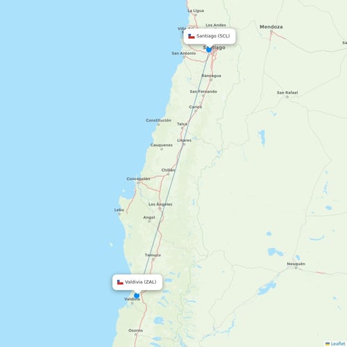 Map of Valdivia