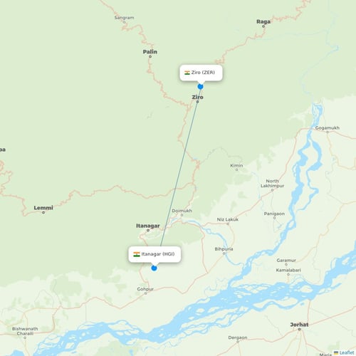 Map of Ziro