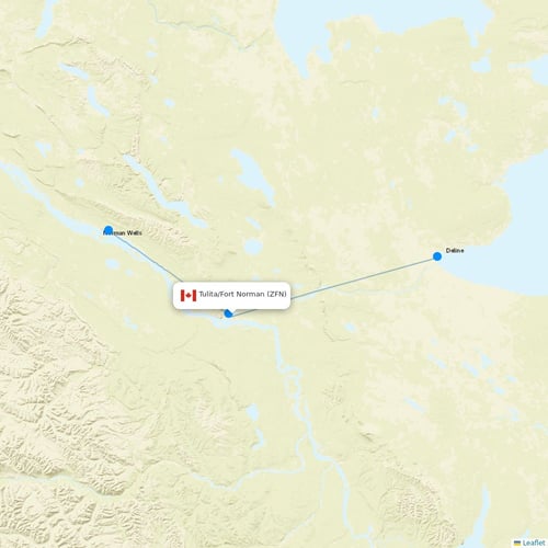 Map of Tulita/Fort Norman