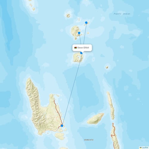 Map of Gaua