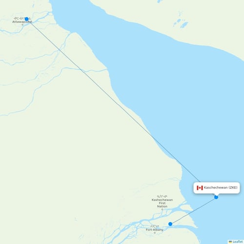 Map of Kaschechewan