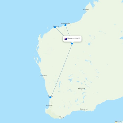 Map of Newman