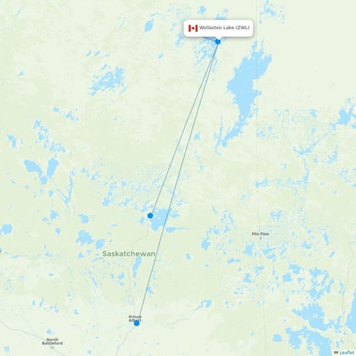Map of Wollaston Lake