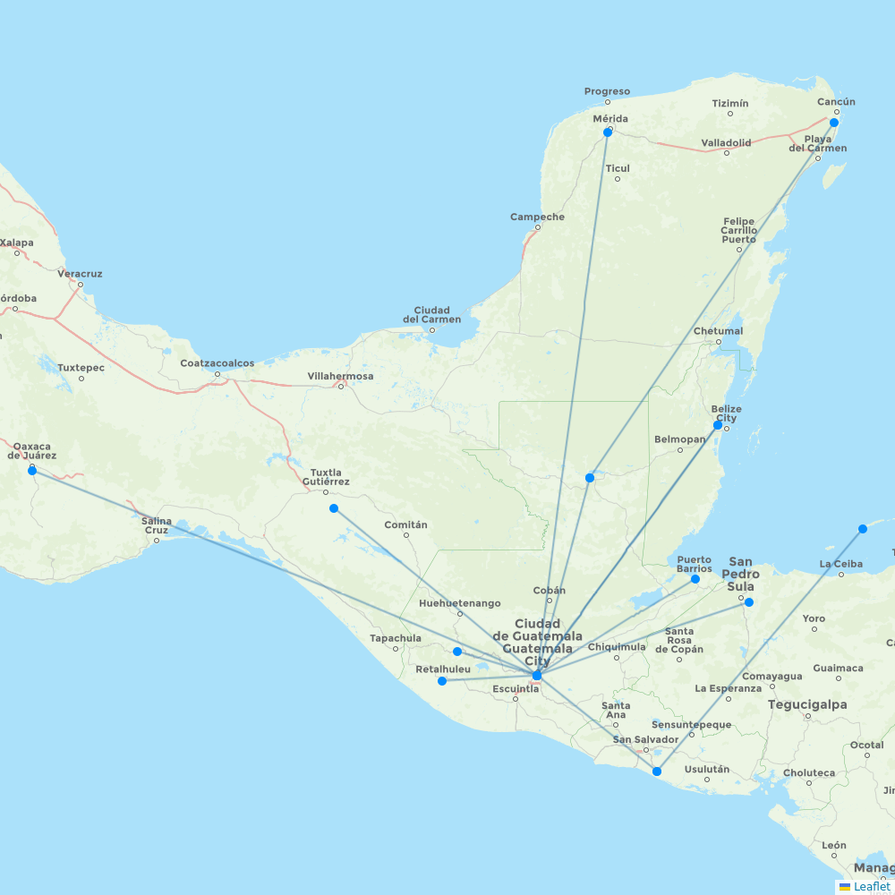 TAG destination map