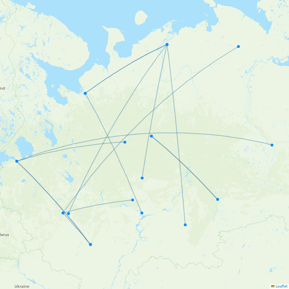 RusLine (Duplicate) destination map