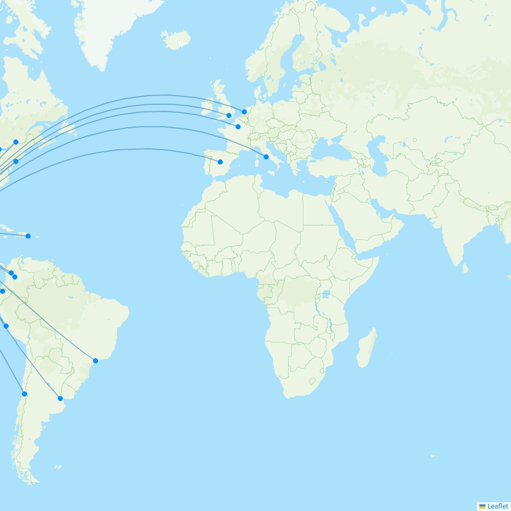 Aeromexico routes 2024 interactive map with all flights Flight Routes