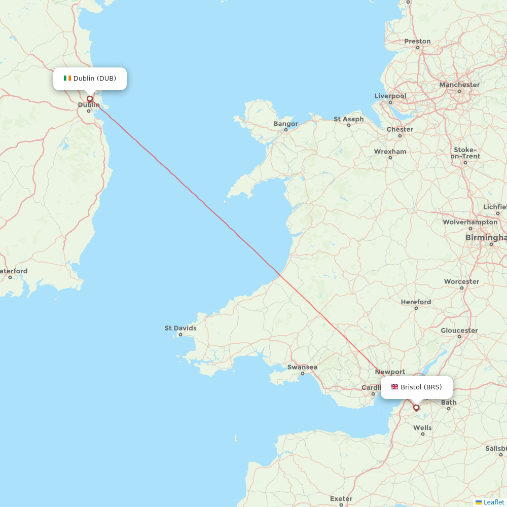 Aer Lingus flights between Bristol and Dublin