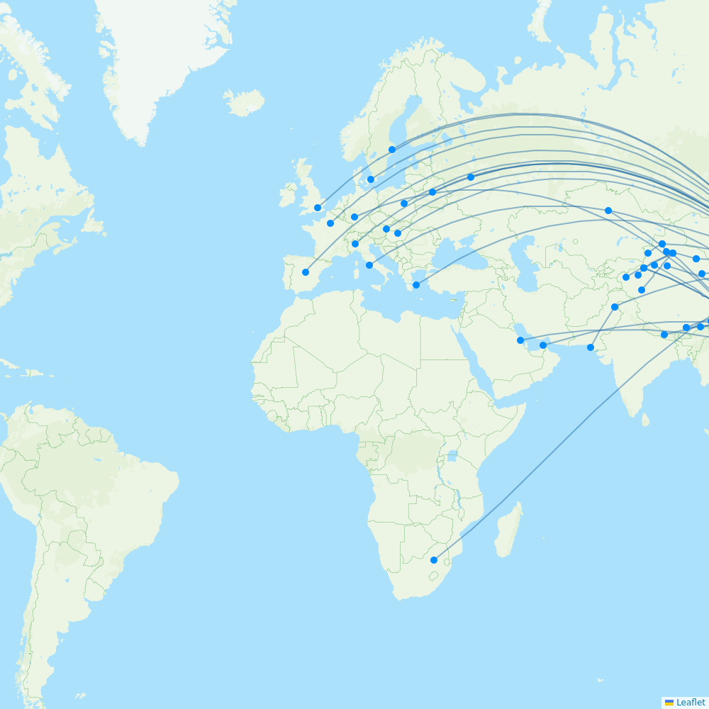 Air China Routes 2024 Interactive Map With All Flights Flight Routes