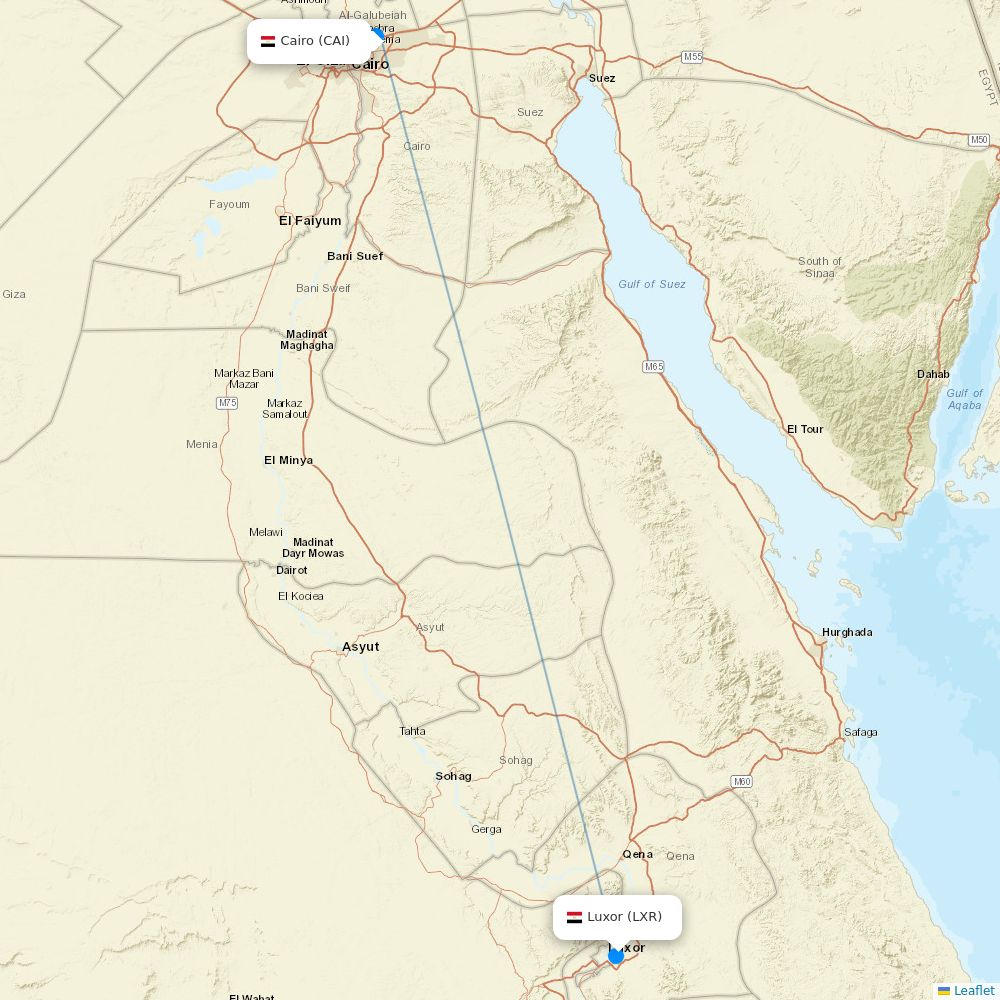 Cairo Routs Map Air Cairo airline routes (SM) 2026, map - Flight Routes