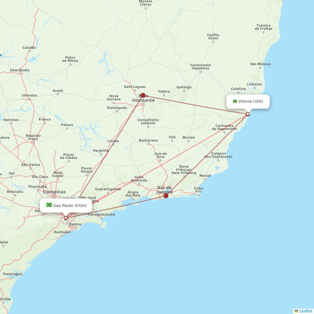 LATAM Airlines flights between Sao Paulo and Vitoria