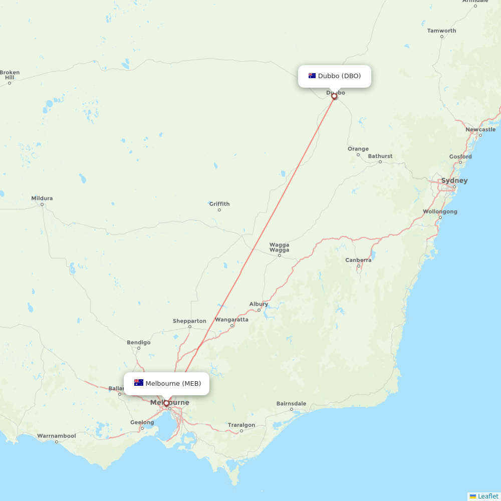 VivaColombia flights between Dubbo and Melbourne