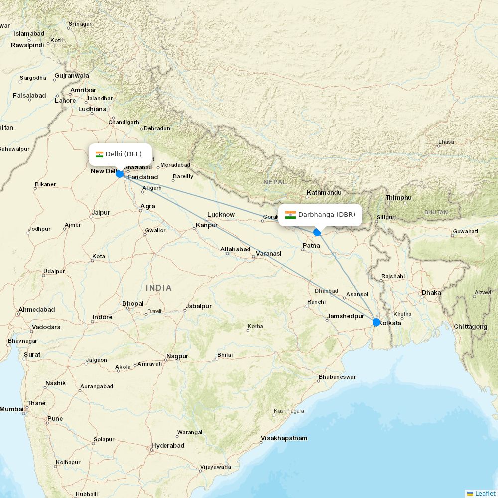 SpiceJet routes 2026 – interactive map with all flights - Flight Routes