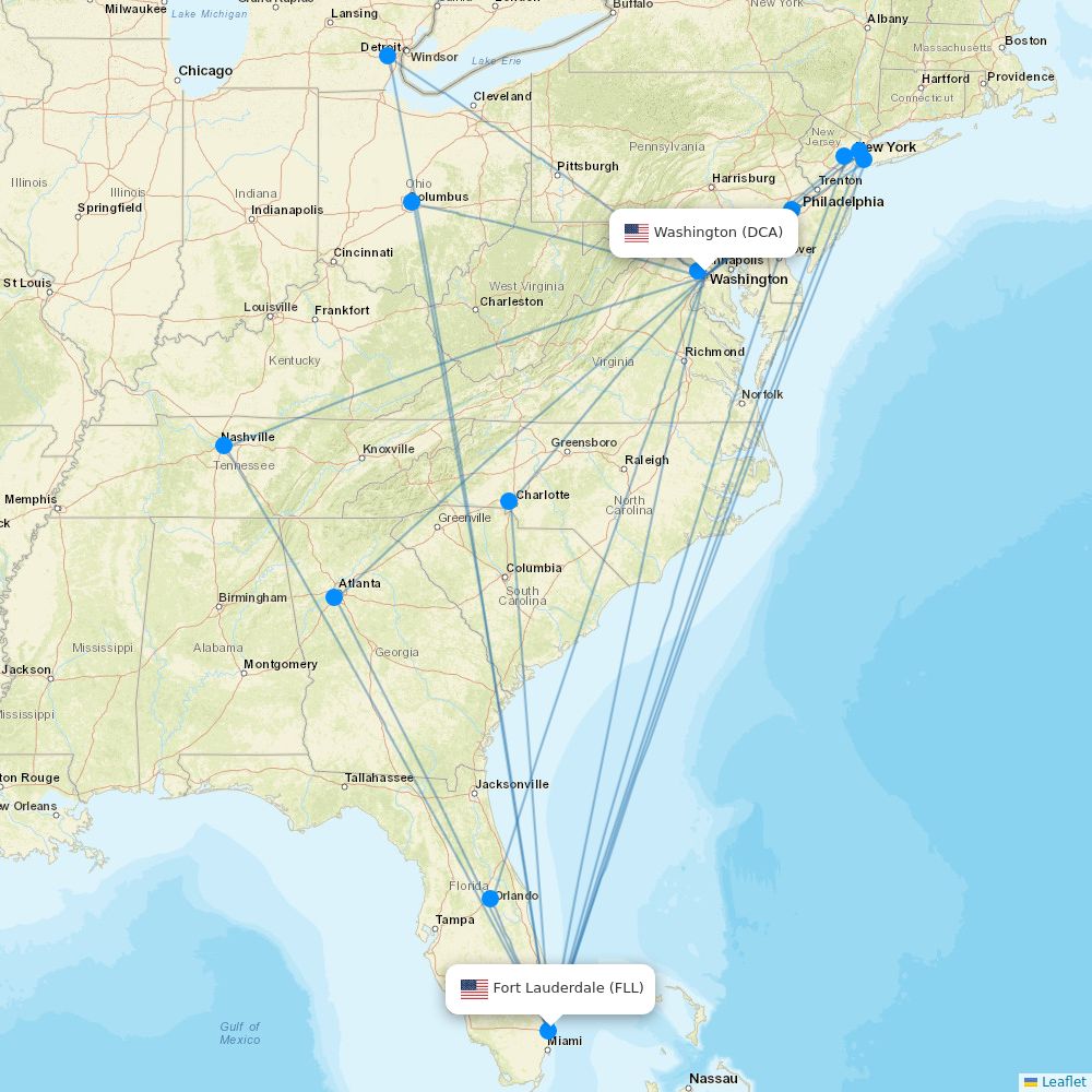 JetBlue routes 2026 – interactive map with all flights - Flight Routes