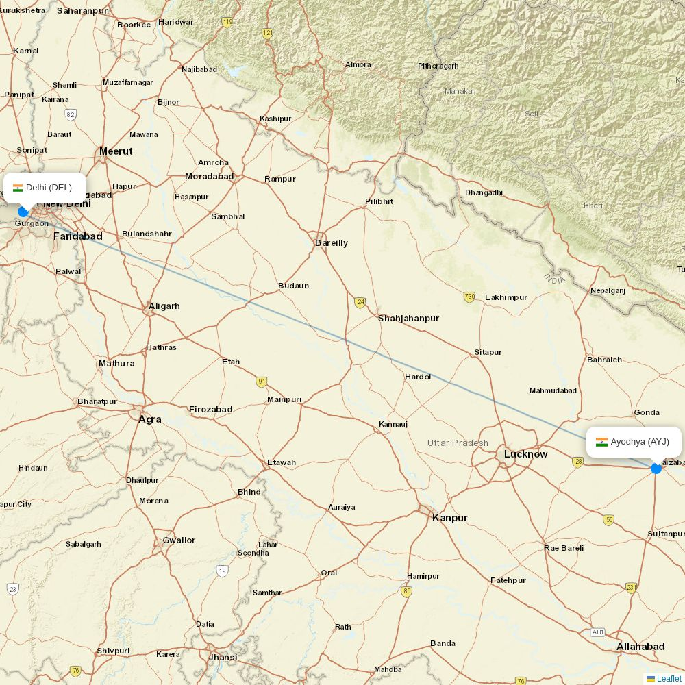 SpiceJet routes 2026 – interactive map with all flights - Flight Routes