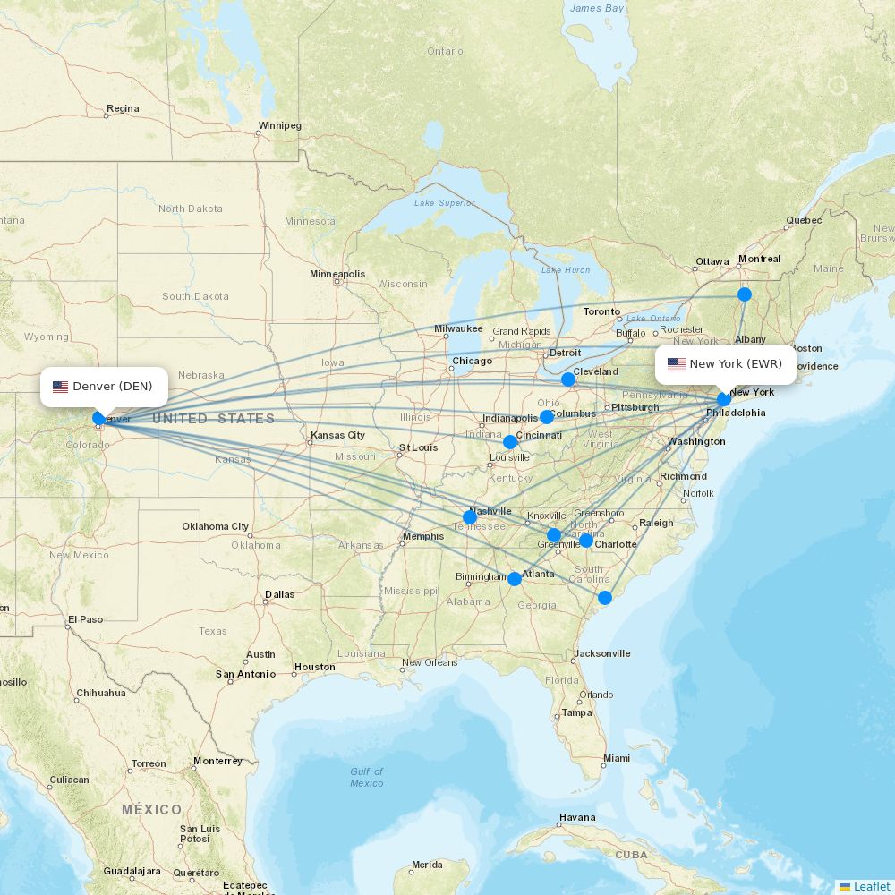 United Airlines routes 2026 – map with all flights - Flight Routes
