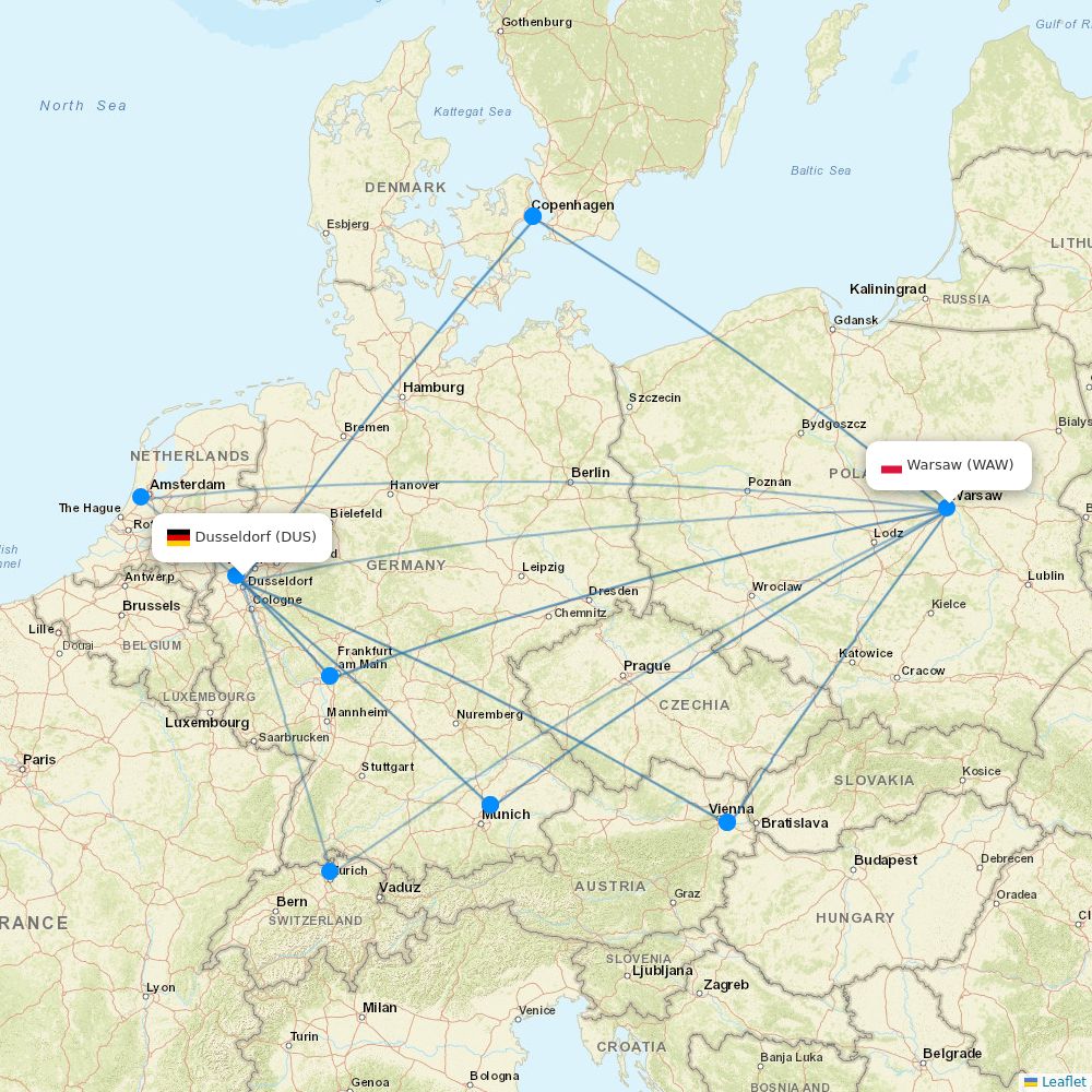 LOT Polish Airlines routes 2026 – map with all flights - Flight Routes