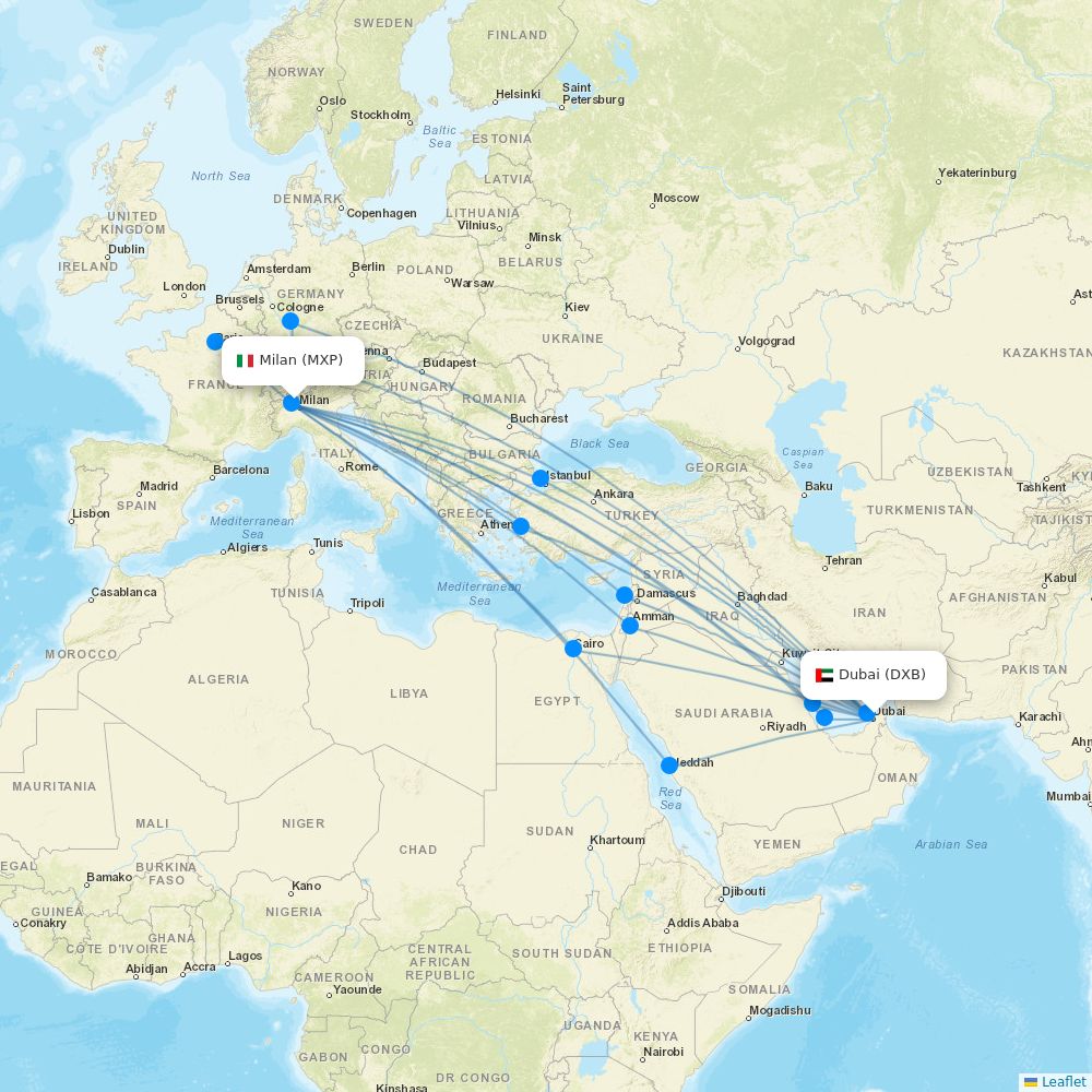 Emirates routes 2026 – interactive map with all flights - Flight Routes