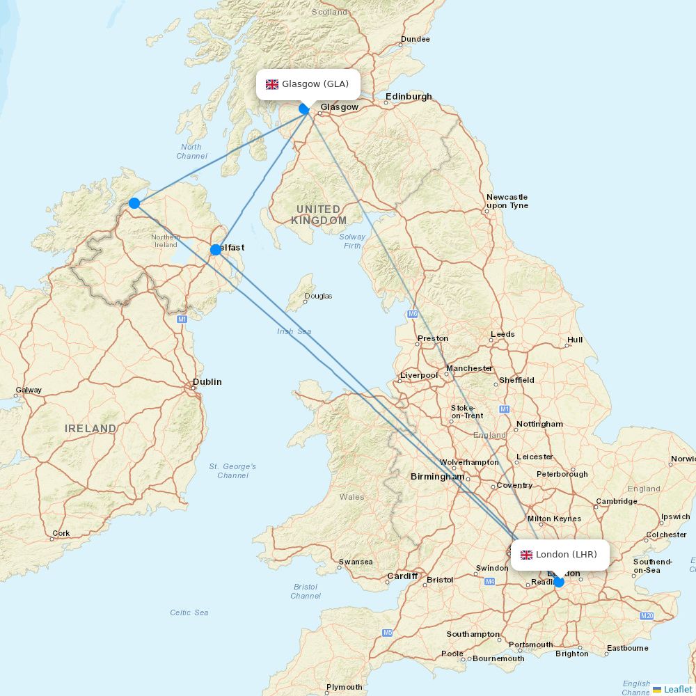 British Airways routes 2026 – map with all flights - Flight Routes