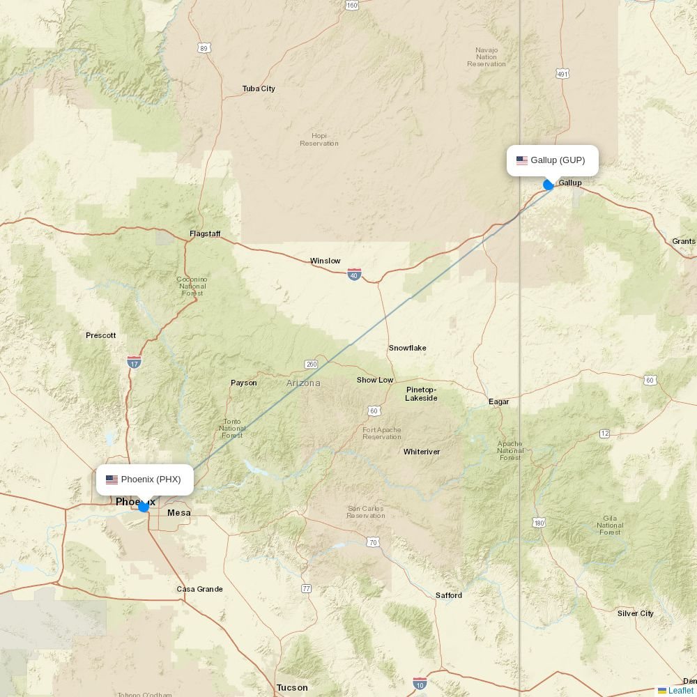 Advanced Air airline routes (AN) 2026, map - Flight Routes