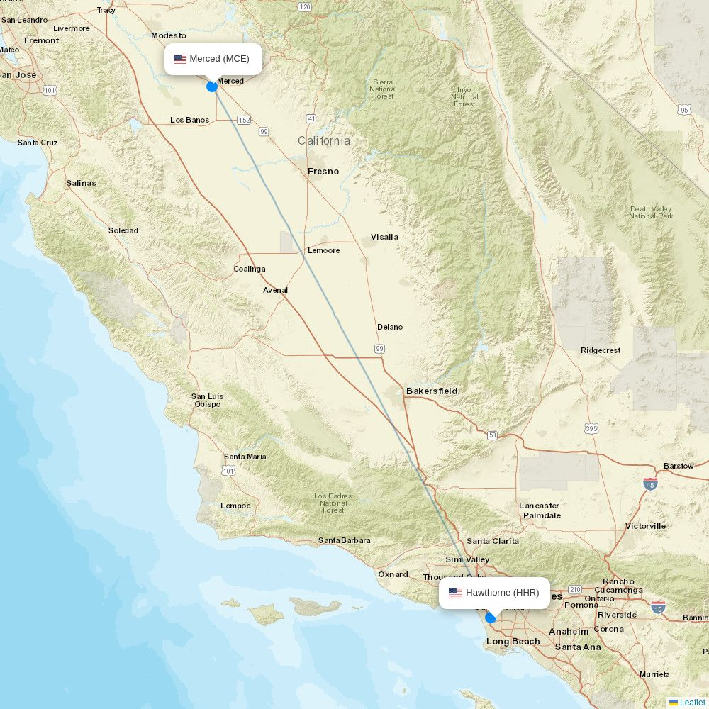 Advanced Air airline routes (AN) 2026, map - Flight Routes