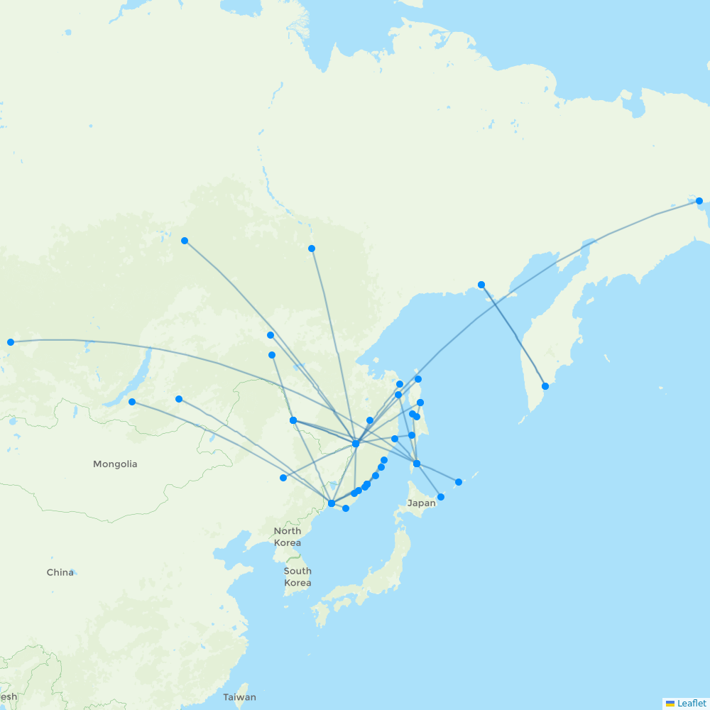 Aurora destination map
