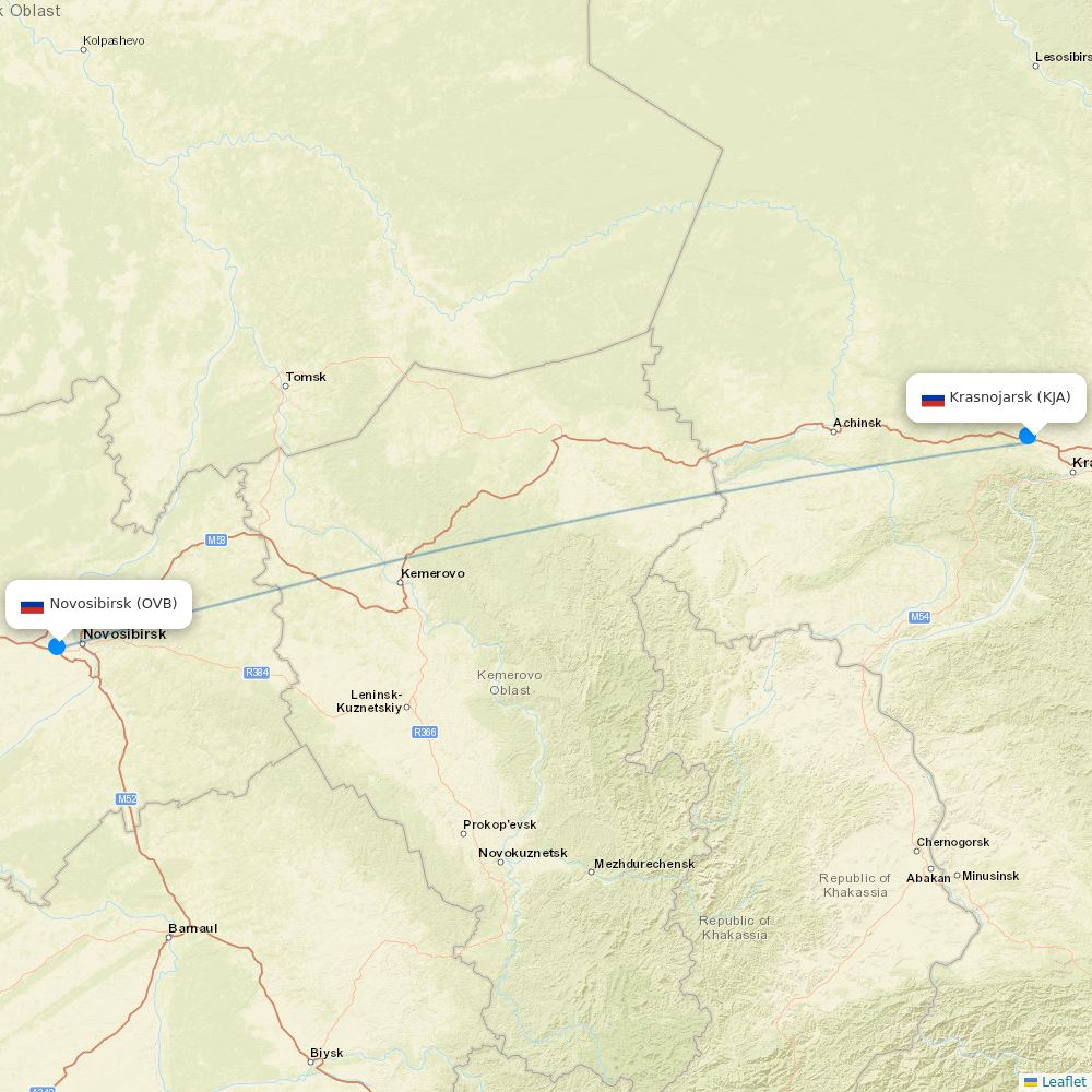 S7 Airlines airline information and interactive route map Flight Routes