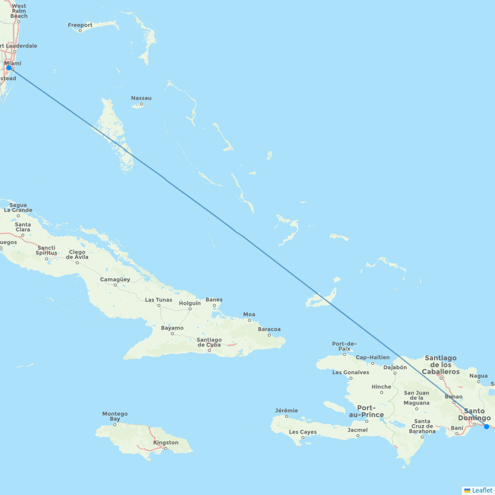 Atlantique Air destination map