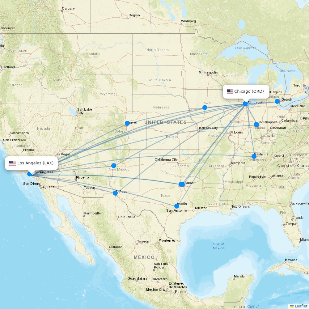 United Airlines routes 2026 – map with all flights - Flight Routes
